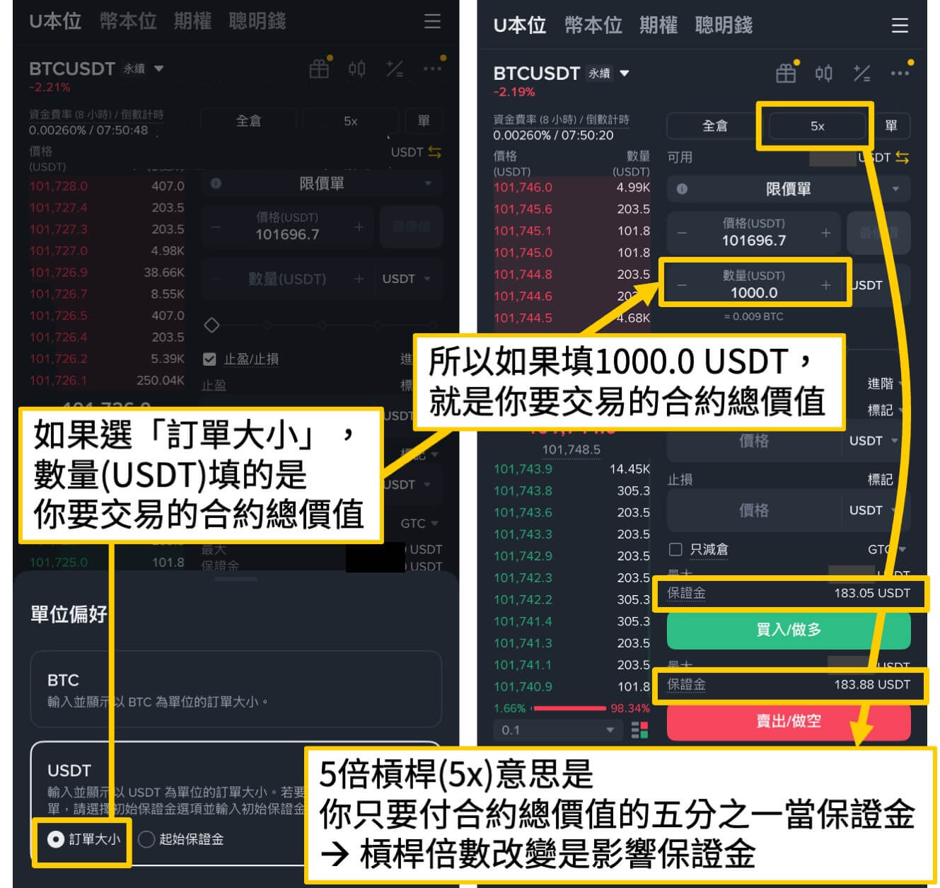 注意1:下单时,注意单位偏好的设定_图2